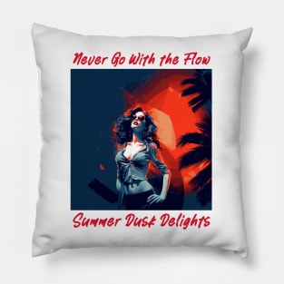 endless summer, summer days summer nights, fashion design v13 Pillow