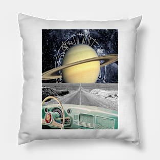 Road to Saturn,Cosmic Cruise Pillow