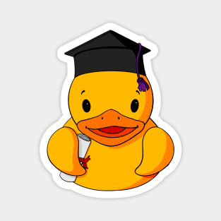 Graduate Rubber Duck Magnet