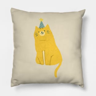 Cute Party Cat Pillow