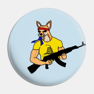 Tough Guy Chihuahua Pin