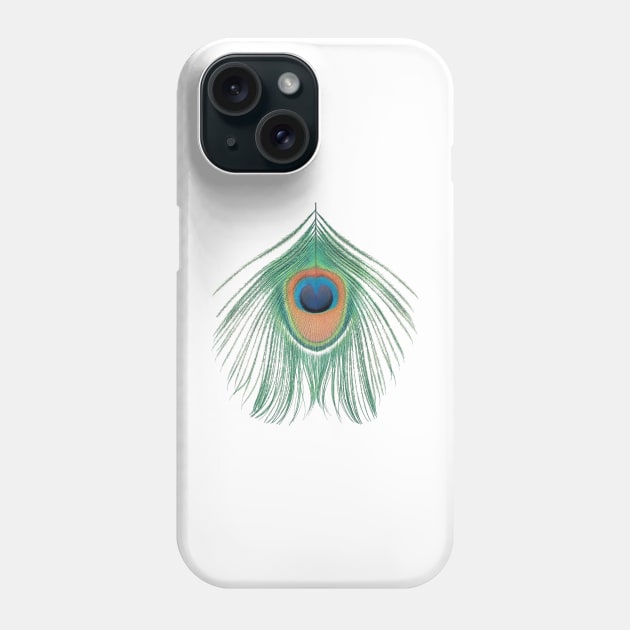 Peacock Feather Phone Case by goatboyjr