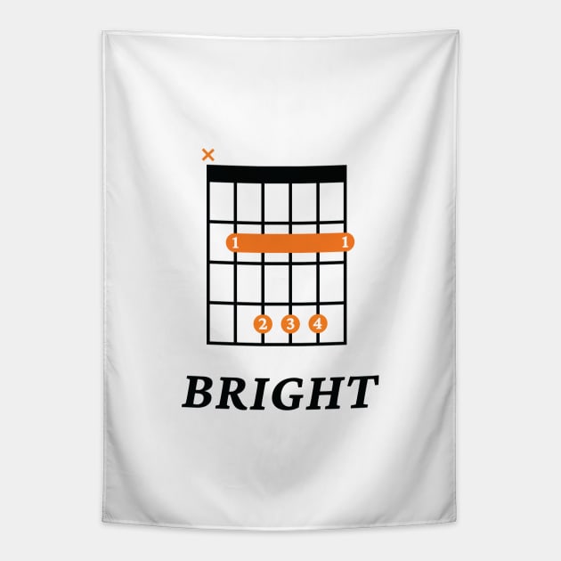 B Bright B Guitar Chord Tab Light Theme Tapestry by nightsworthy