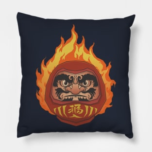 Japanese Traditional Daruma Doll Burning Daruma Pillow