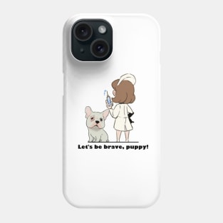 the courage of a scared dog. Phone Case