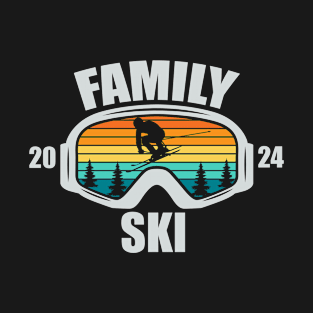 Mountains Family Vacation Ski Trip Snowboard for Adventure T-Shirt