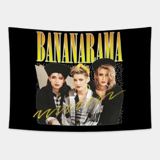 Bananarama - Retro 80s Fan Art Design Tapestry