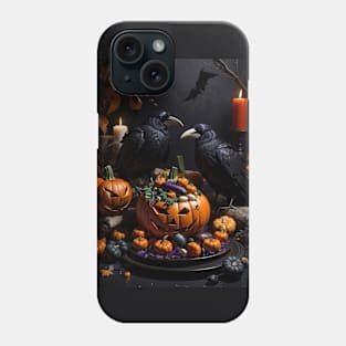 Vegan Halloween with Ravens Phone Case