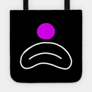 sad clown face Tote