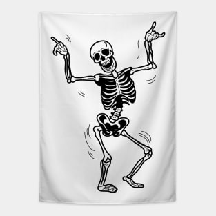 dancing skeleton Tapestry