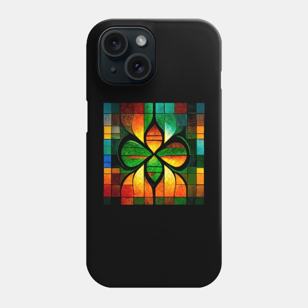 Celtic Cross Stained Glass Phone Case by DuncanStar