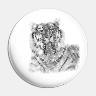 Tiger Snow Pin