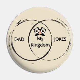 Dad Jokes King Venn Diagram Pin