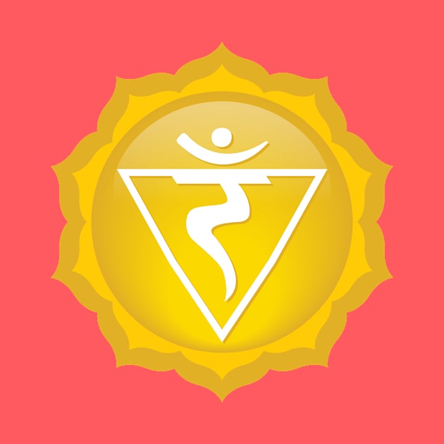 Solar Plexus: Manipura Chakra Symbol - 08 by Serena King