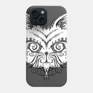 abstract cat Phone Case