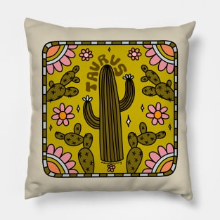 Taurus Cactus Pillow