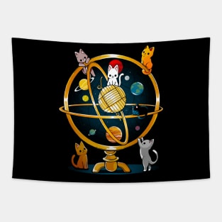 Astrolabe Cats Tapestry