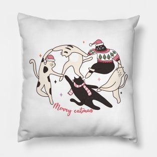 Merry catmas Pillow