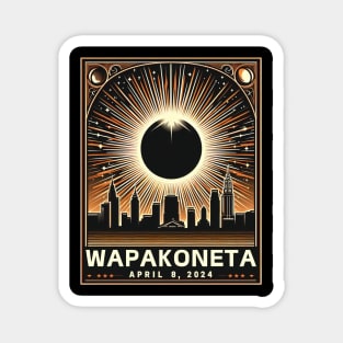 8 april 2024 Total Solar Eclipse in wapakoneta ohio OH Magnet