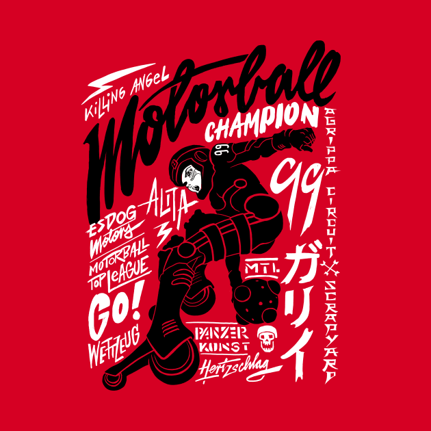 Motorball Champion Alita by Krobilad