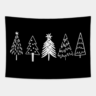 Christmas Tree Minimalist Enthusiast Tapestry