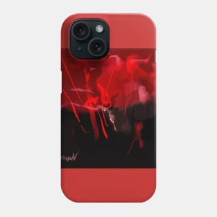 Red abstract 2 Phone Case