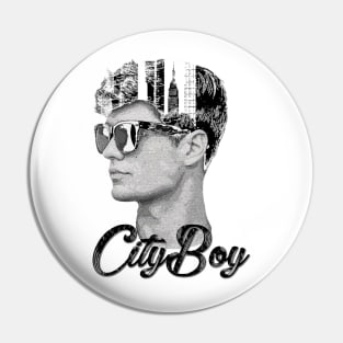 City Boy Pin