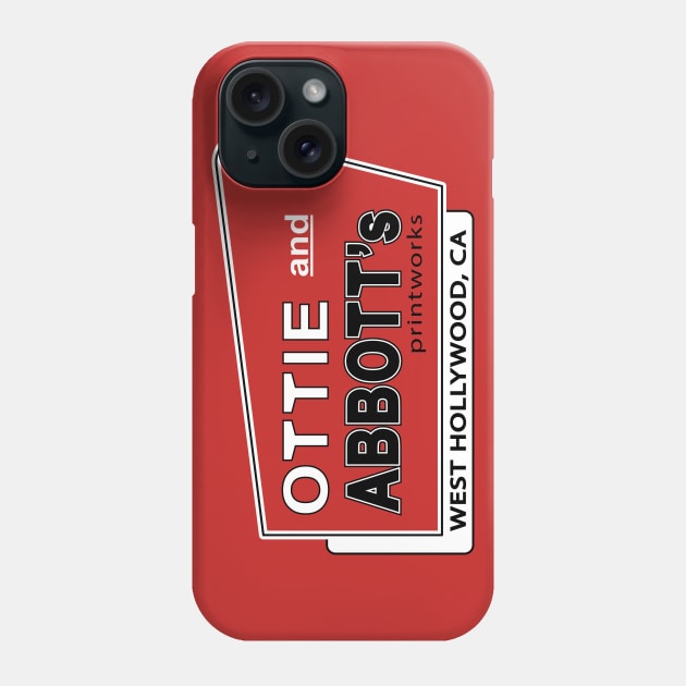 Ottie and Abbott's printworks logo Phone Case by Ottie and Abbotts