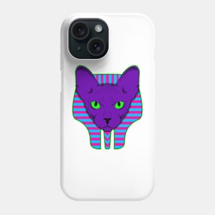 gata faraon tipo neon Phone Case