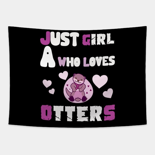 Otter gifts for otter lovers ,her Otter half Tapestry by Darwish