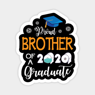 Proud Brother Of A 2020 Graduate Senior With Face Mask Toilet Paper Fighting Coronavirus 2020 Magnet