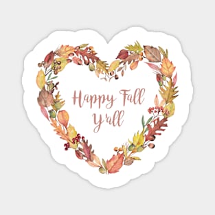 Happy Fall Y All Magnet