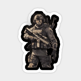 Tactical Soldier Magnet