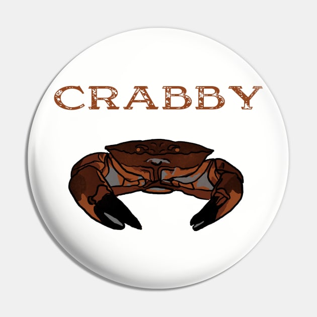 Feeling Crabby Pin by Quick Brown Fox Canada 