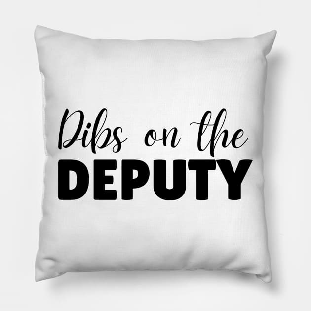 dibs on the Deputy Pillow by mdr design