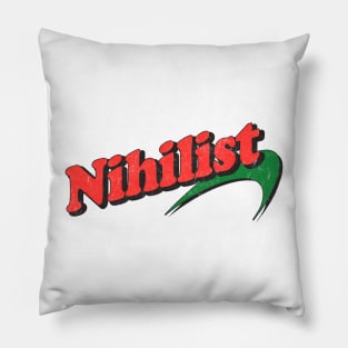 Retro 80s Style Nihilist / Newport Design Pillow