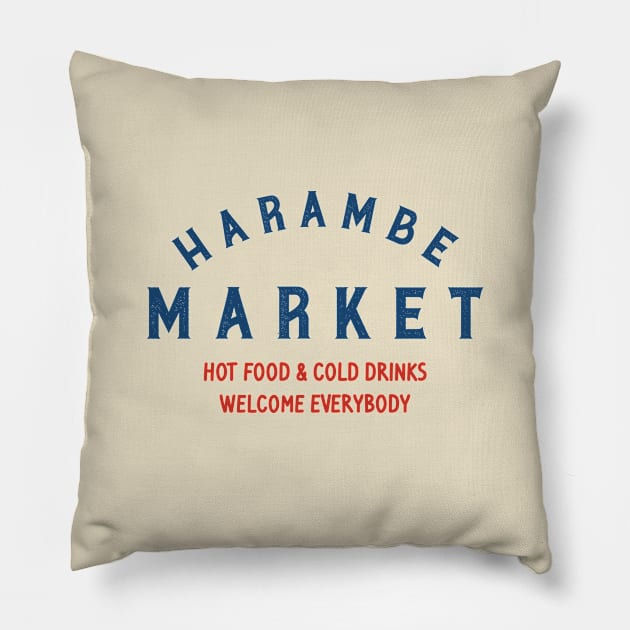 Harambe Market Pillow by stuffsarahmakes