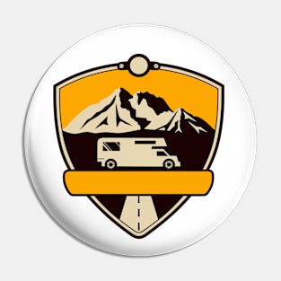 Mountains, Adventure, Travel, Camping, Nature Pin