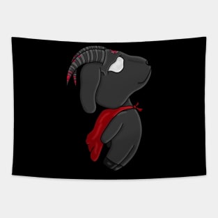 Satanic Grey Flying Goat Tapestry