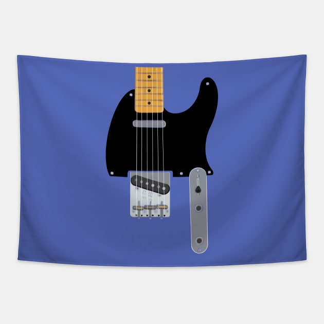 American Vintage Electric Guitar - rockstar swag Tapestry by BrederWorks