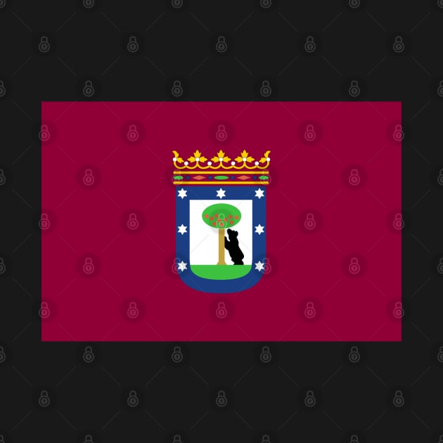 Flag of Madrid, Spain by brigadeiro