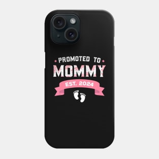 Promoted To Mommy Est 2024 New Mom First Mommy Phone Case