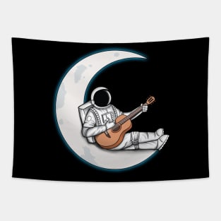 Astronaut and guitar Tapestry