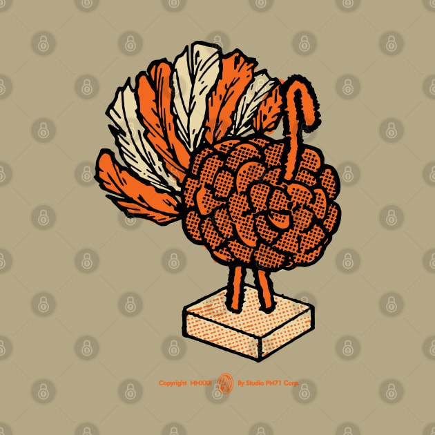 Vintage Pinecone Turkey by StudioPM71