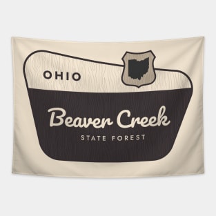 Beaver Creek State Forest Ohio Welcome Sign Tapestry