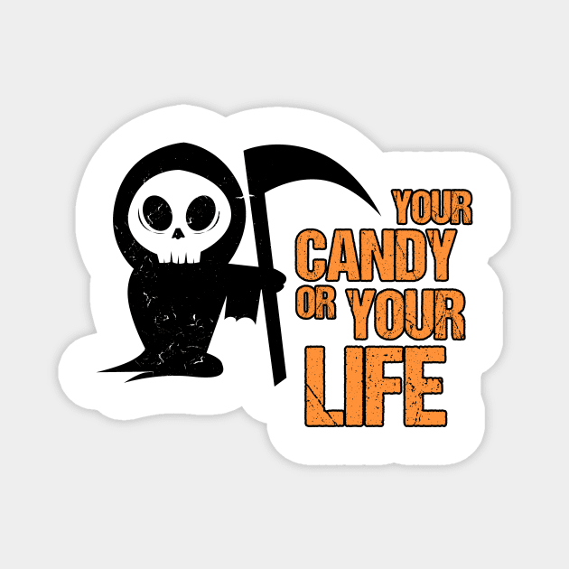 Candy or Death Halloween Magnet by Imutobi