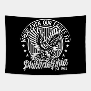 Philadelphia: where even our Eagles fly. v3 Tapestry