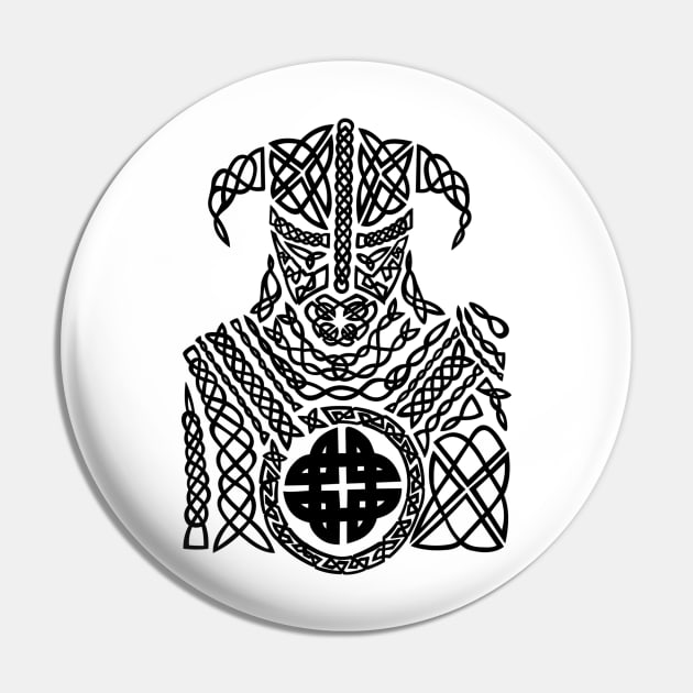Ancient Celtic Knot Viking Warrior Pin by AgemaApparel