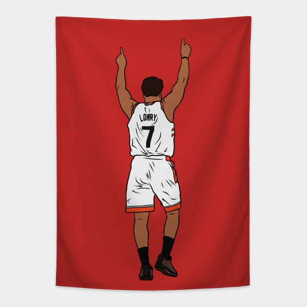 Kyle Lowry Pointing Up Tapestry by rattraptees