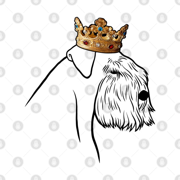 Sealyham Terrier Dog King Queen Wearing Crown by millersye